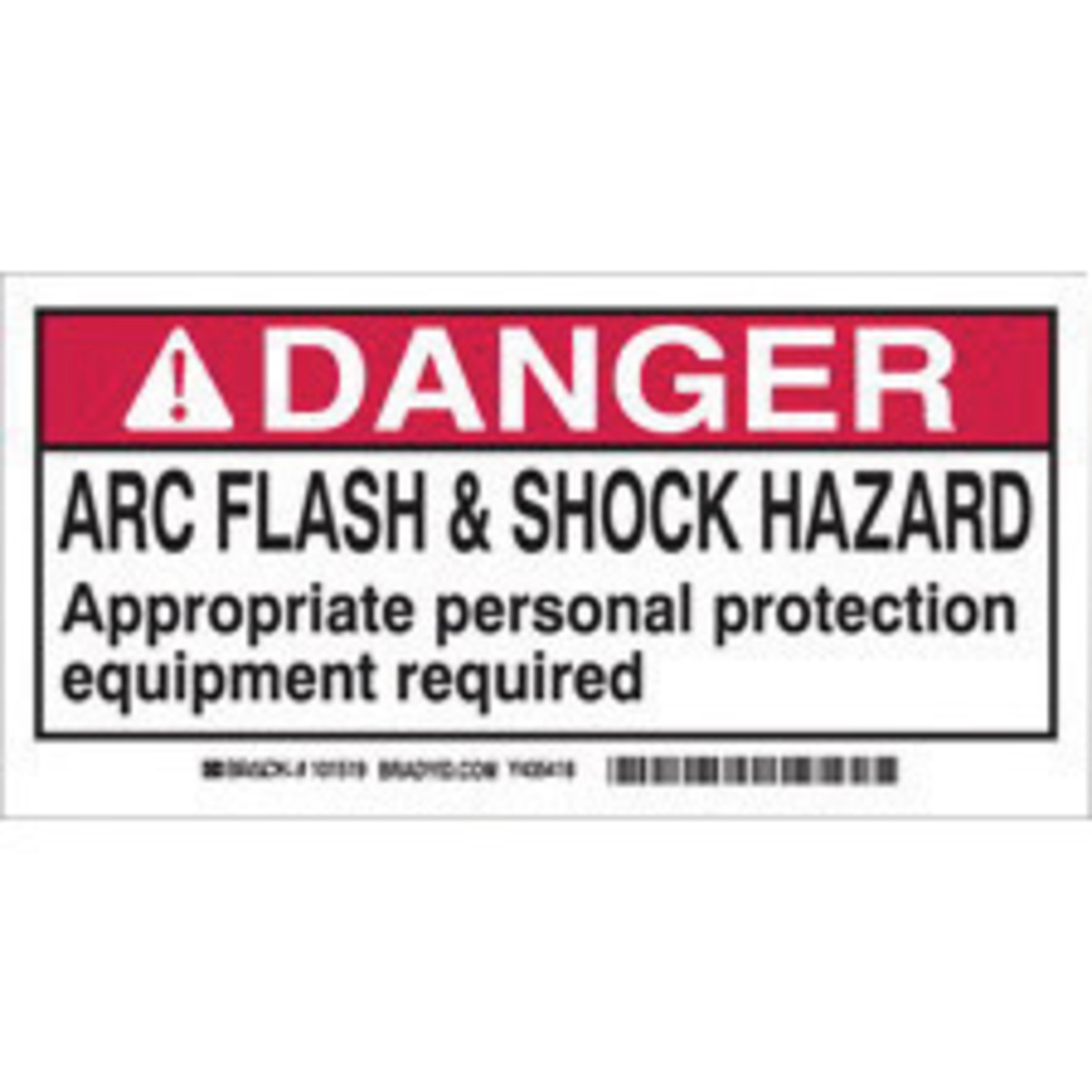 Brady 2 X 4 Black Polyester Label DANGER ARC FLASH An BRD101518 for sale online at autumn supply