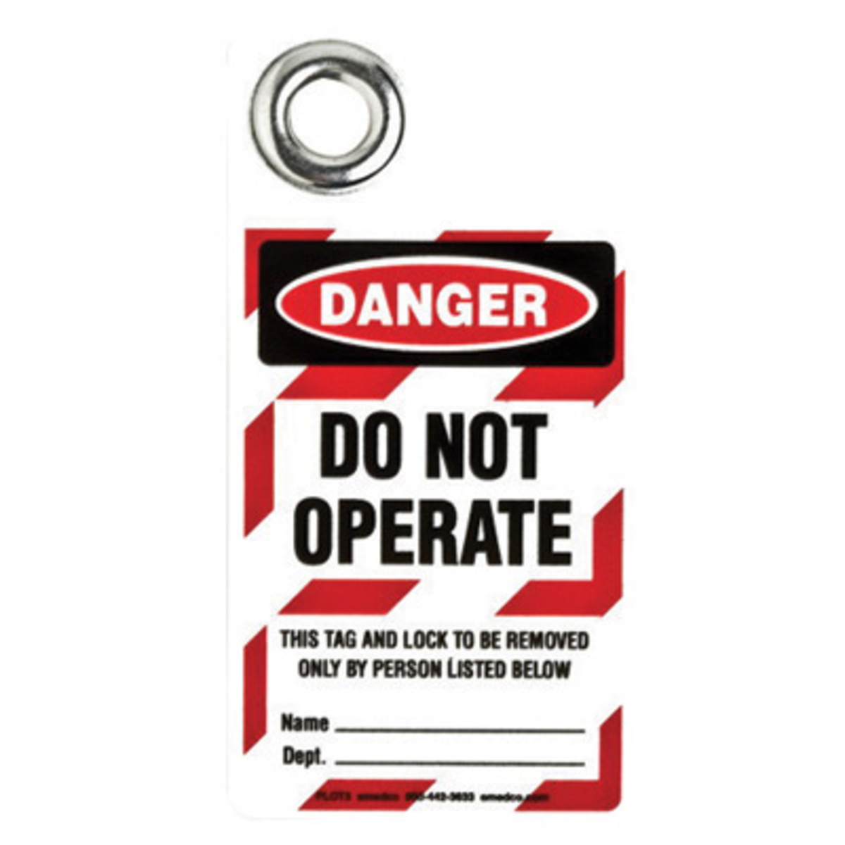 Brady 3 X 2 Black Vinyl Padlock Tag DO NOT OPERATE BRD105723 for sale online at autumn supply