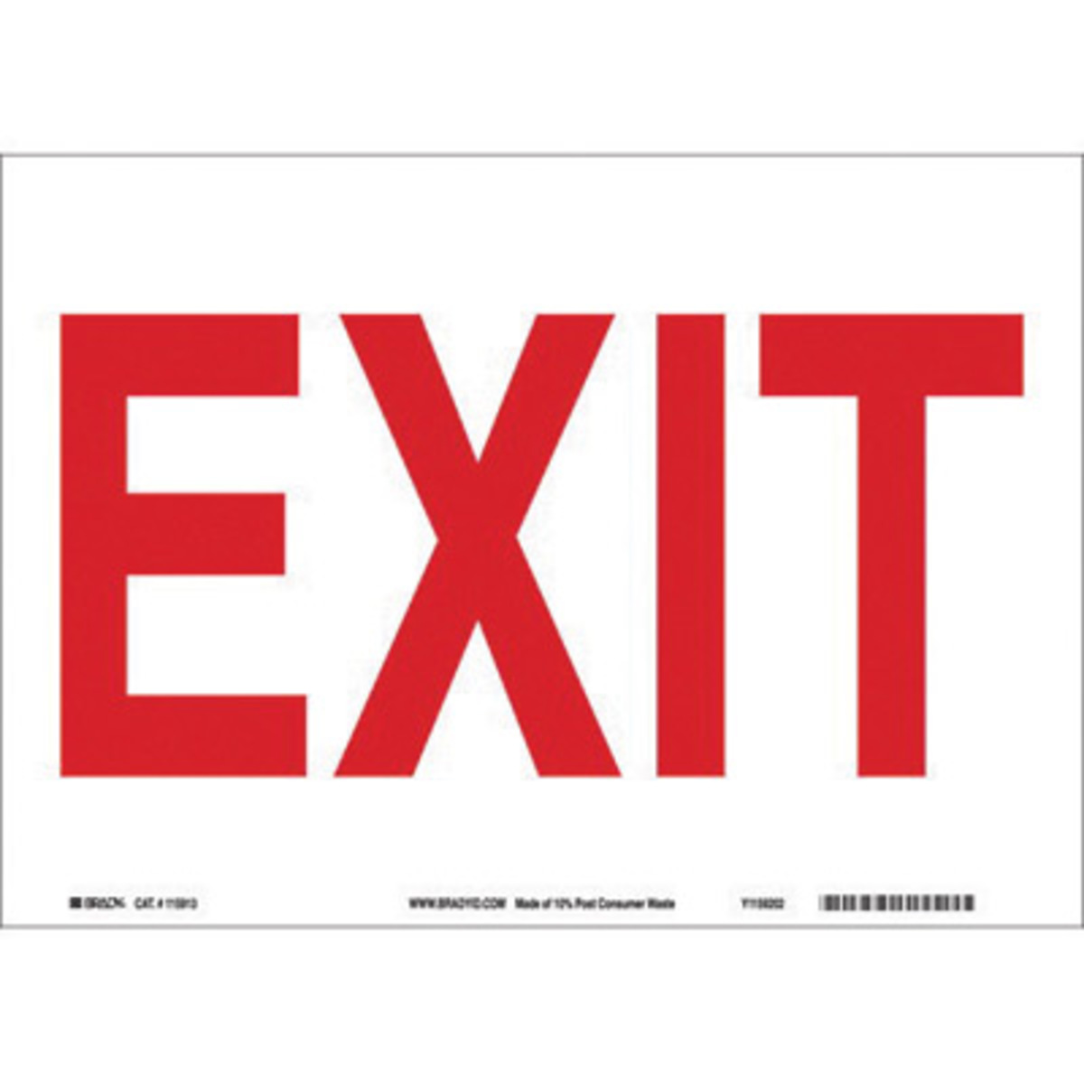 Brady Exit Signs: Safety Equipment for Clear Guidance  for sale online at autumn supply