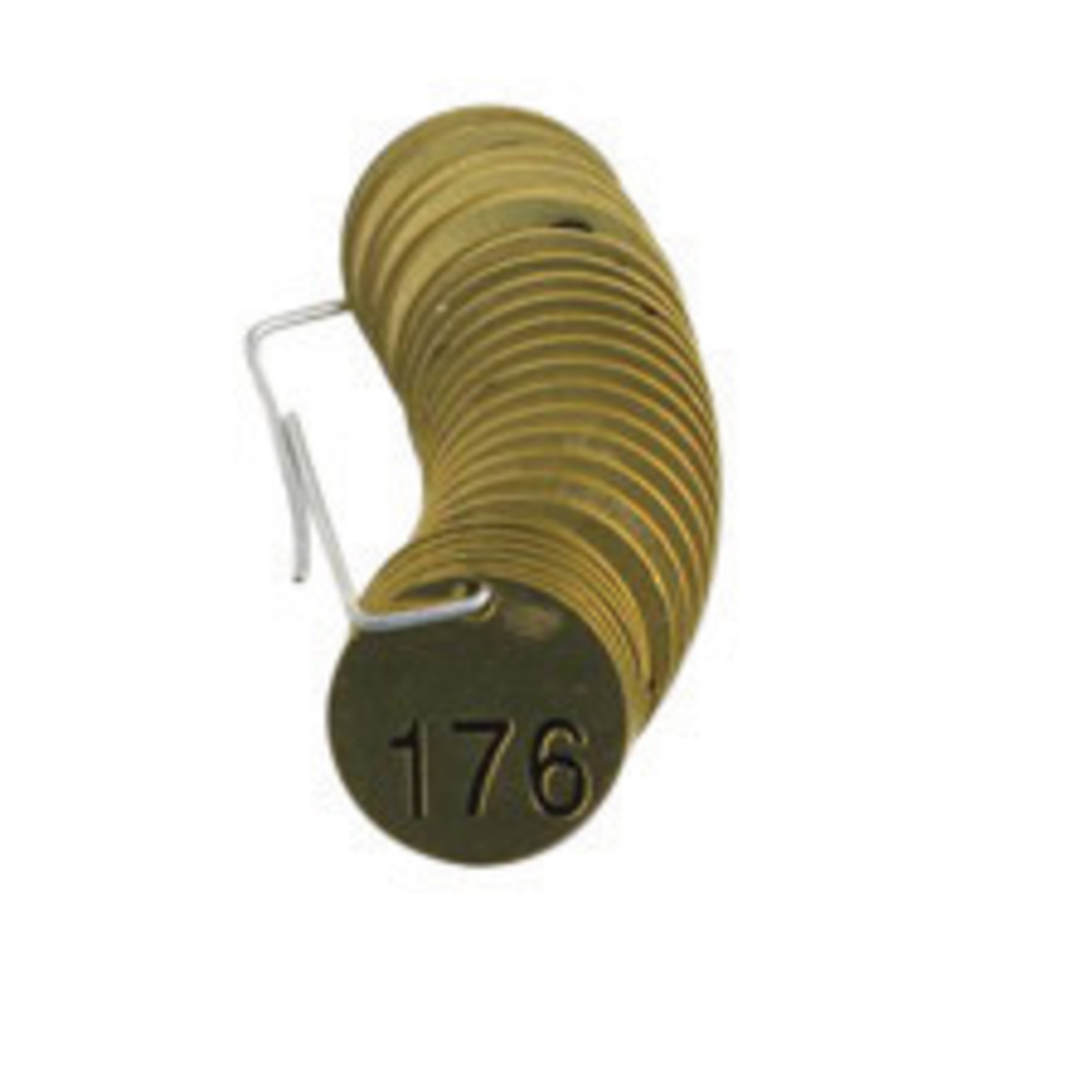 Brady 1 12 Gold Brass Tag BRD23203 for sale online at autumn supply