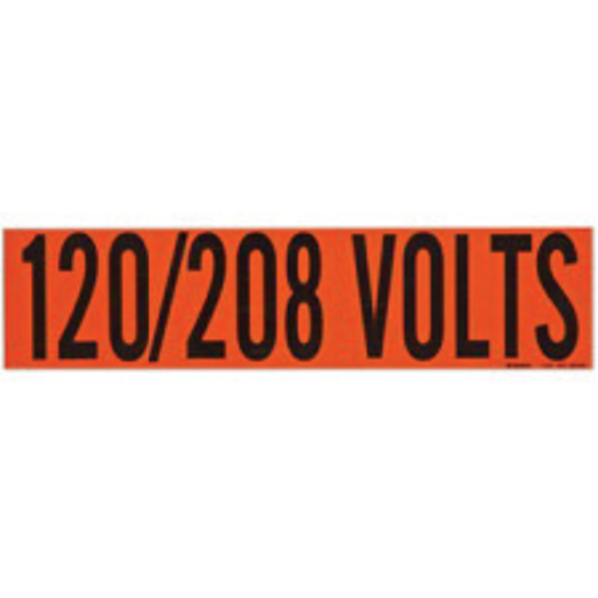 Brady 2 14 X 9 Black Vinyl Conduit Voltage Marker 120 BRD44159 for sale online at autumn supply