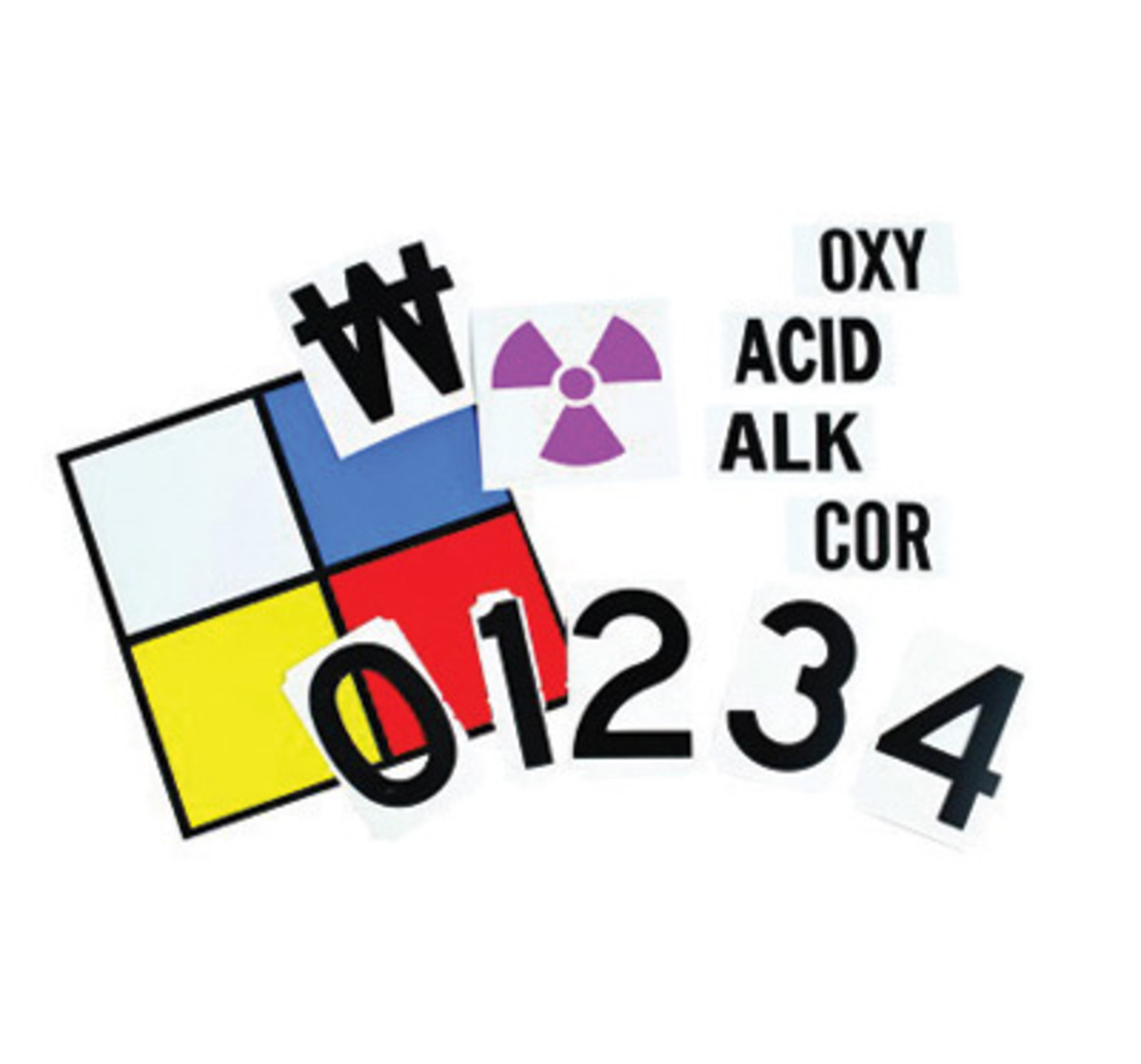 Brady 10 X 10 X .004 BlackBlueRedYellow On White .004 BRD50053 for sale online at autumn supply