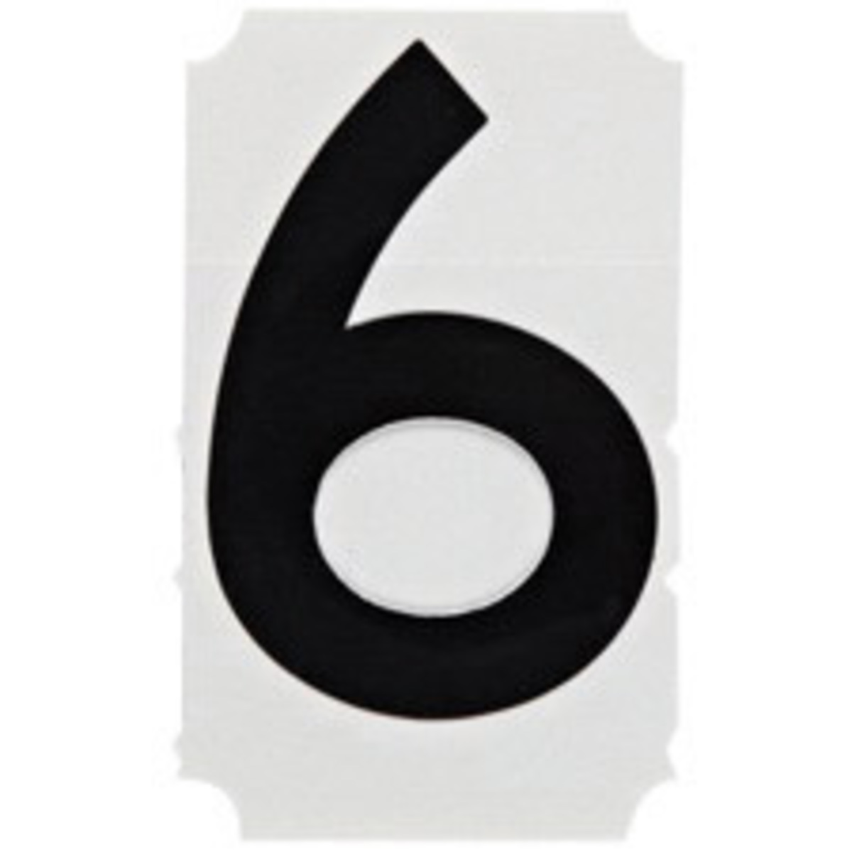 Brady 3 Black QuikAlign Vinyl Number Label 6 BRD5100-6 for sale online at autumn supply