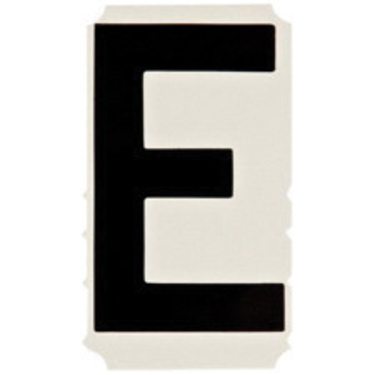 Brady 4 Black QuikAlign Vinyl Letter Label E BRD5140-E for sale online at autumn supply