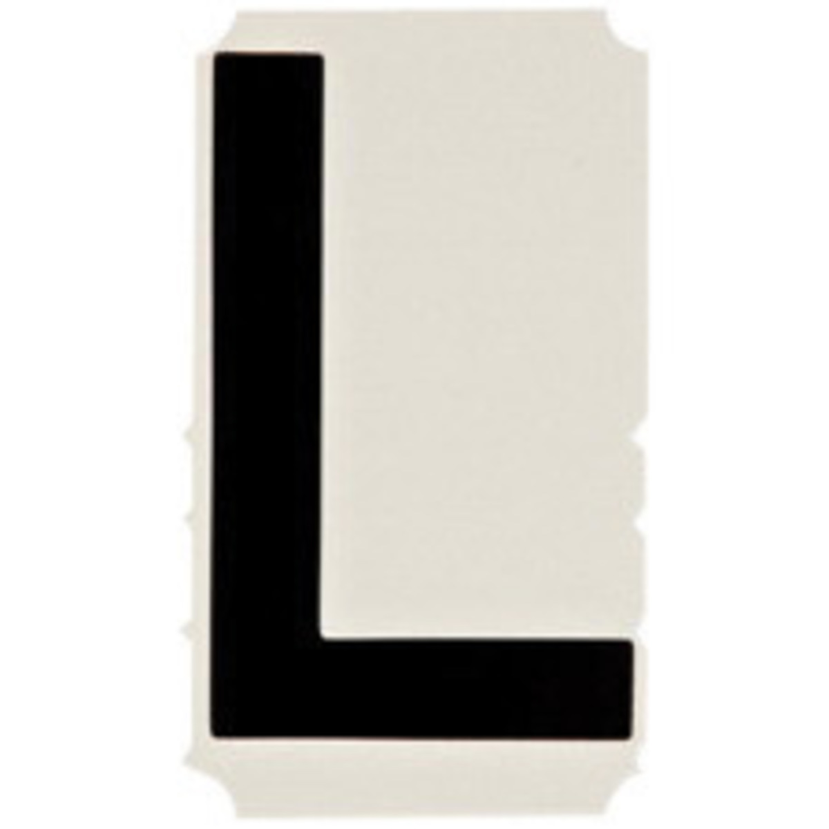 Brady 4 Black QuikAlign Vinyl Letter abel L BRD5140-L for sale online at autumn supply