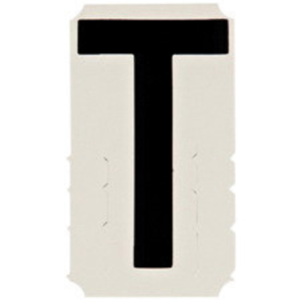 Brady 4 Black QuikAlign Vinyl Letter Label T BRD5140-T for sale online at autumn supply