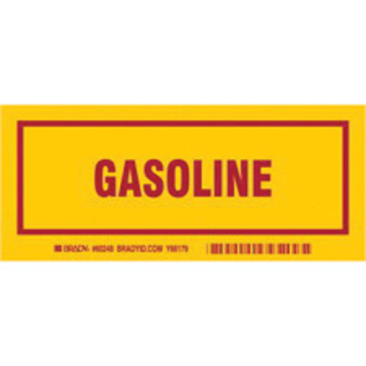 Brady 3 X 7 Red Polyester Label GASOLINE BRD60248 for sale online at autumn supply