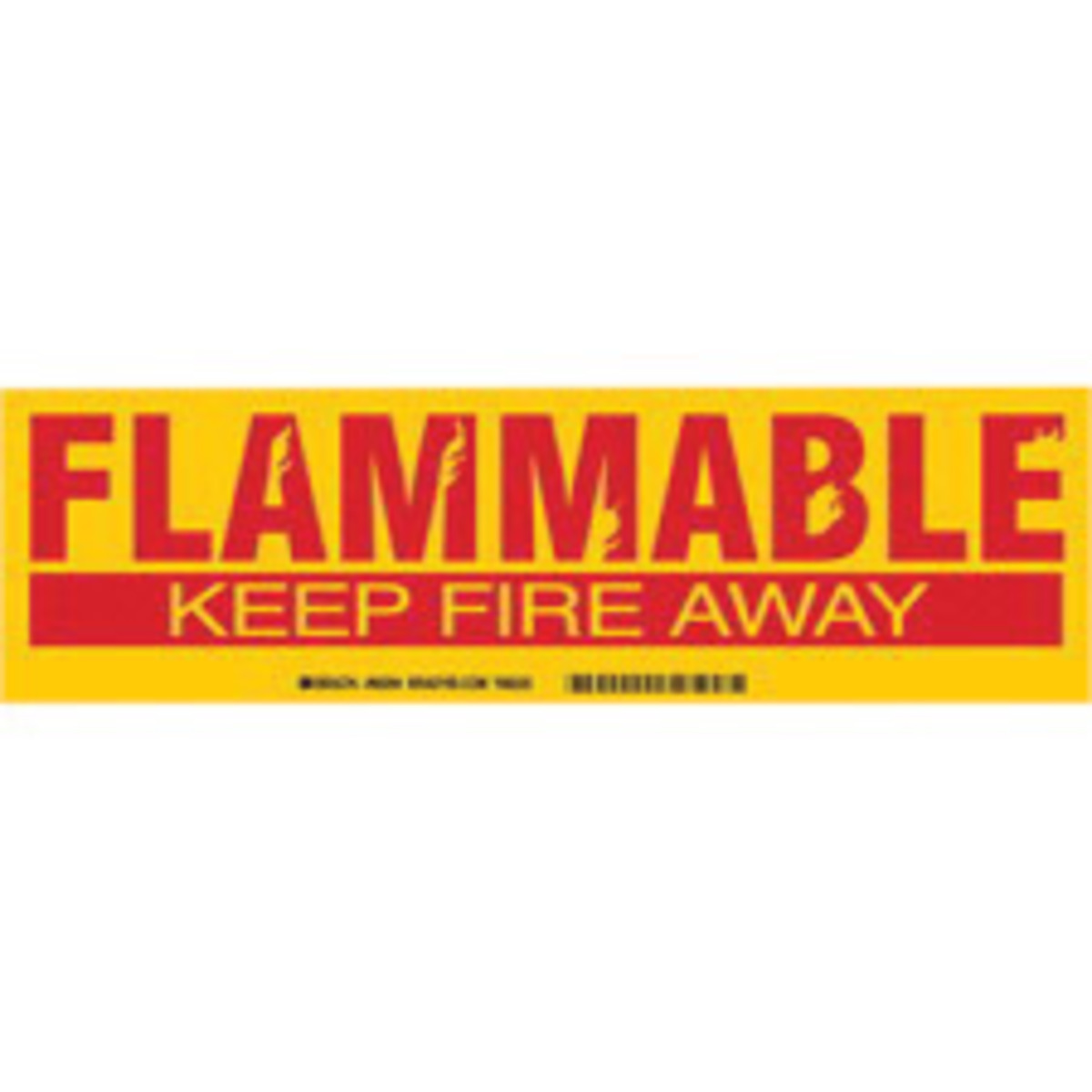 Brady 3 12 X 12 Red Polyester Label FLAMMABLE KEEP FI BRD60294 for sale online at autumn supply