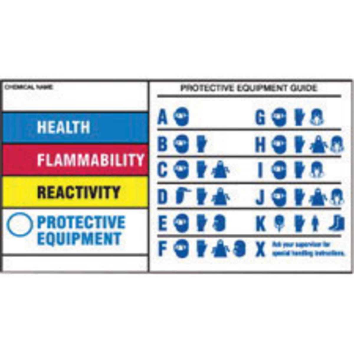 Brady 4 X 7 Black Polyester HMIG Tape HEALTH FLAMMABI BRD60334 for sale online at autumn supply