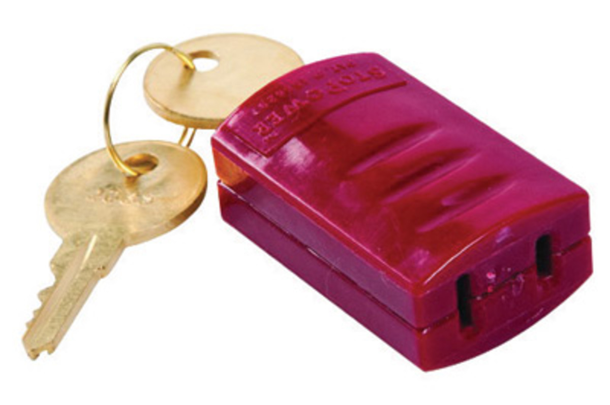 Brady Red Brass StoPower Lockout Device BRD65673 for sale online at autumn supply