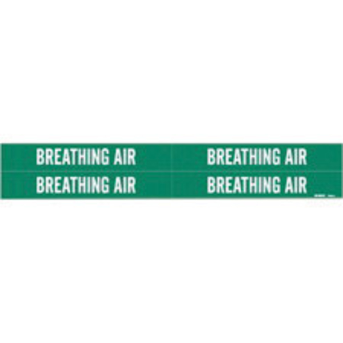 Brady 1 18 X 7 Green Vinyl Pipe Marker BREATHING AIR BRD7035-4 for sale online at autumn supply