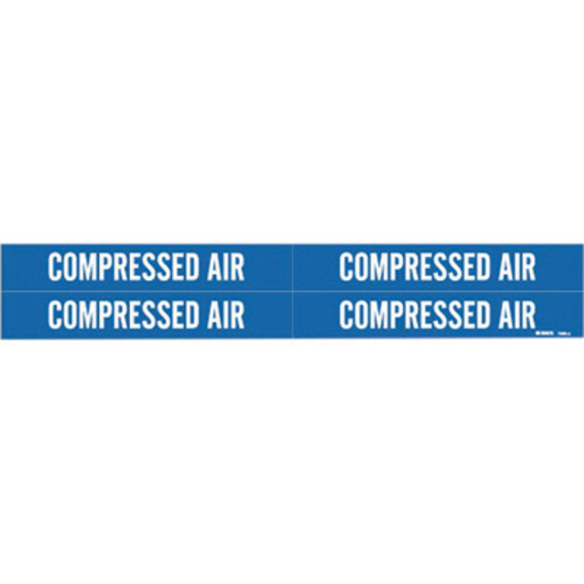 Brady 1 18 X 7 Blue Vinyl Pipe Marker COMPRESSED AIR BRD7060-4 for sale online at autumn supply