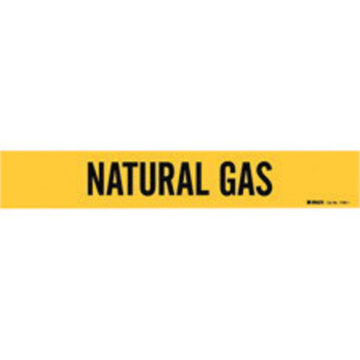 Brady 2 14 X 14 Black Vinyl Pipe Marker NATURAL GAS BRD7196-1 for sale online at autumn supply