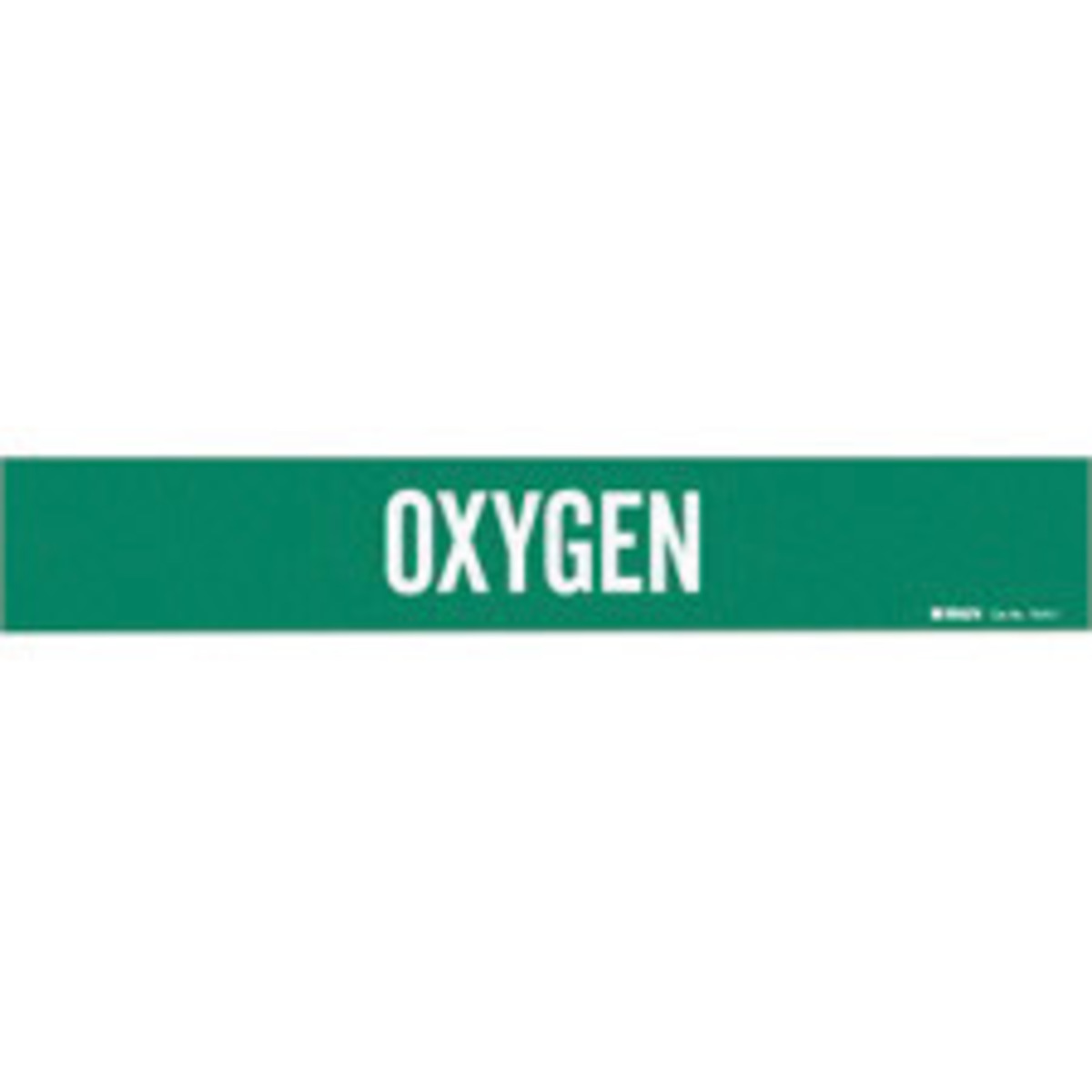 Brady 2 14 X 14 Green Vinyl Pipe Marker OXYGEN BRD7210-1 for sale online at autumn supply