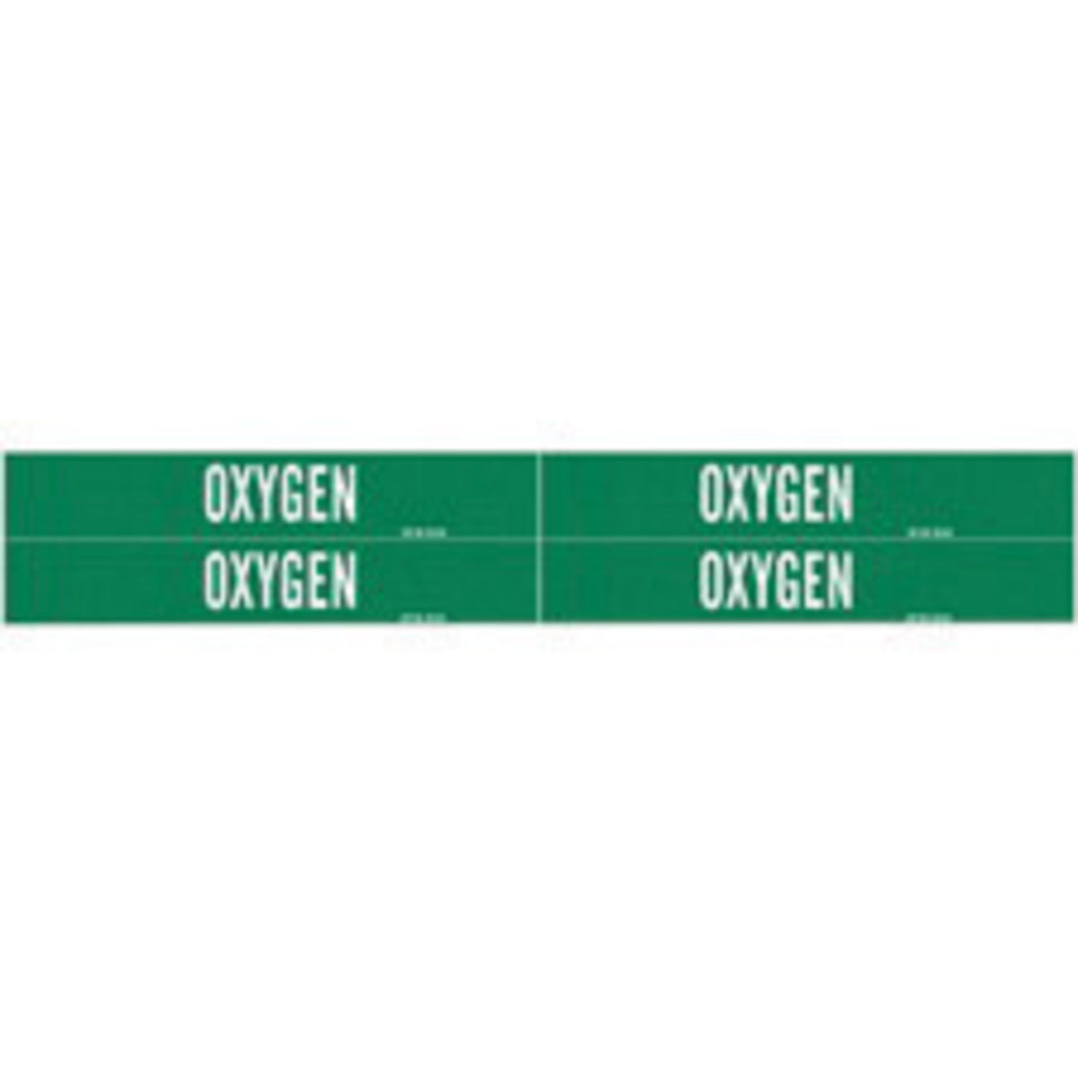 Brady 1 18 X 7 Green Vinyl Pipe Marker OXYGEN BRD7210-4 for sale online at autumn supply