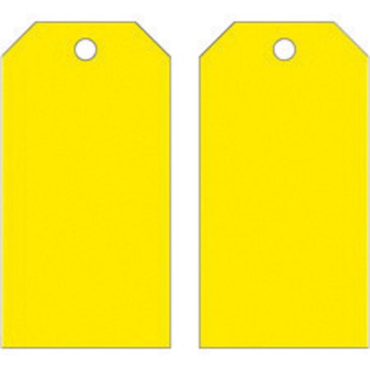 Brady 5 34 X 3 Yellow Polyester Tag BRD76197 for sale online at autumn supply