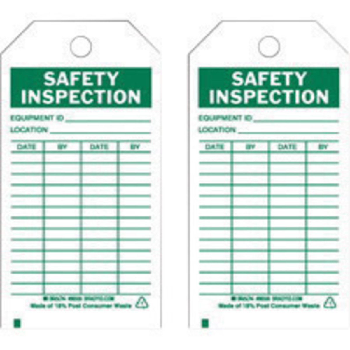 Brady 5 34 X 3 Green Polyester Safety Inspection Cont BRD86556 for sale online at autumn supply