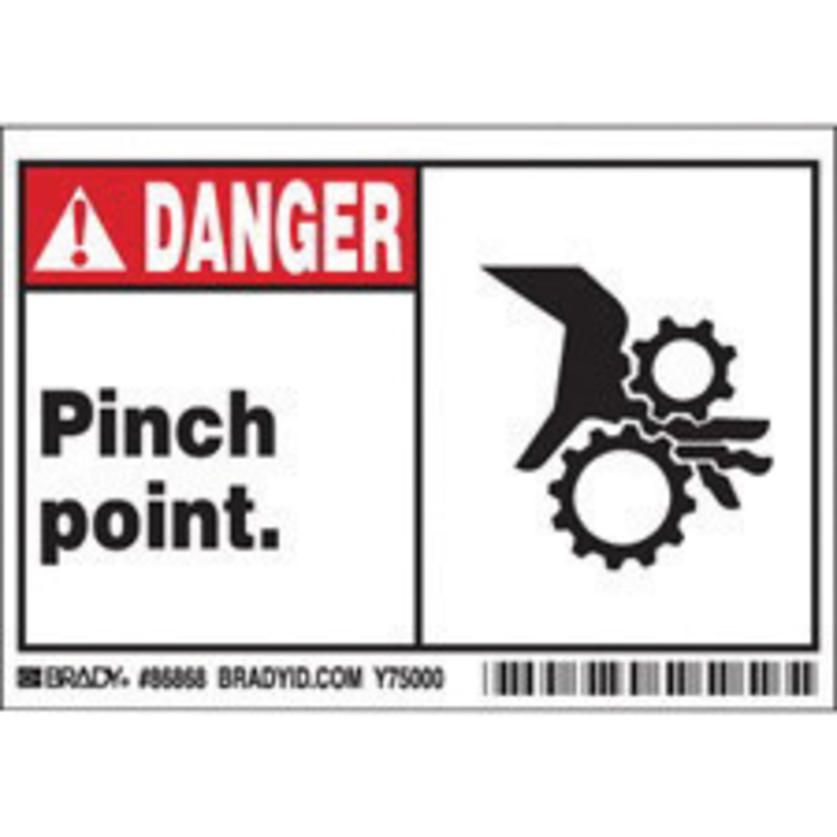 Brady 3 12 X 5 White Polyester MachineEquipment Label BRD86868 for sale online at autumn supply