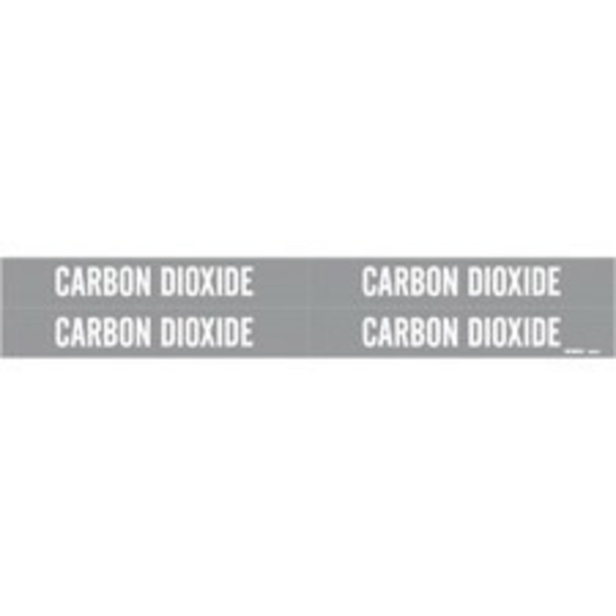 Brady 1 18 X 7 Gray Vinyl Pipe Marker CARBON DIOXIDE BRD90307 for sale online at autumn supply