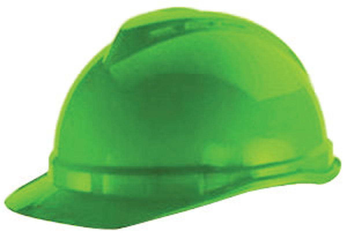 MSA Green Polyethylene Cap Style Hard Hat With 4 Poin MSA10035212 for sale online at autumn supply