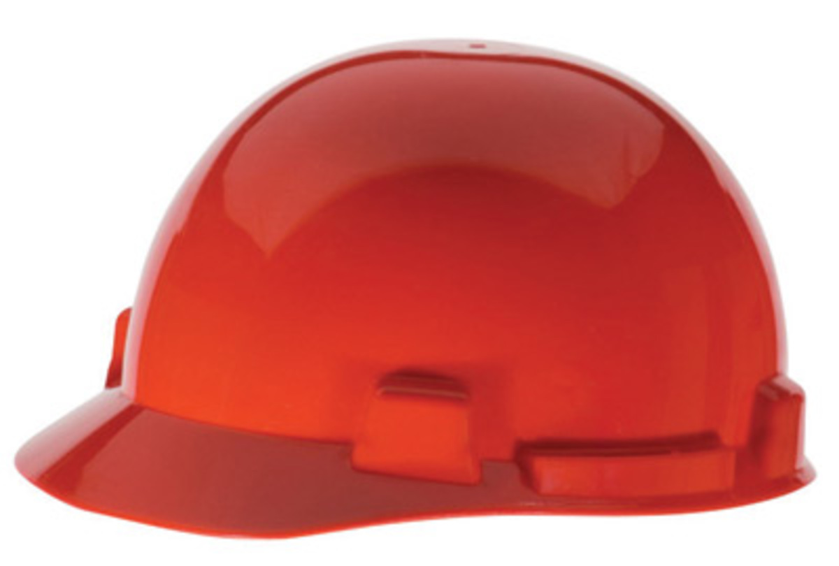 MSA Red Polyethylene Cap Style Hard Hat With Ratchet4 MSA10074071 for sale online at autumn supply