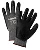 RADNOR 15 Gauge Black Nitrile Palm And Finger Coated RAD64056399 for sale online at autumn supply