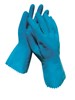 RADNOR Blue 18 mil Latex Chemical Resistant Gloves RAD64057819 for sale online at autumn supply