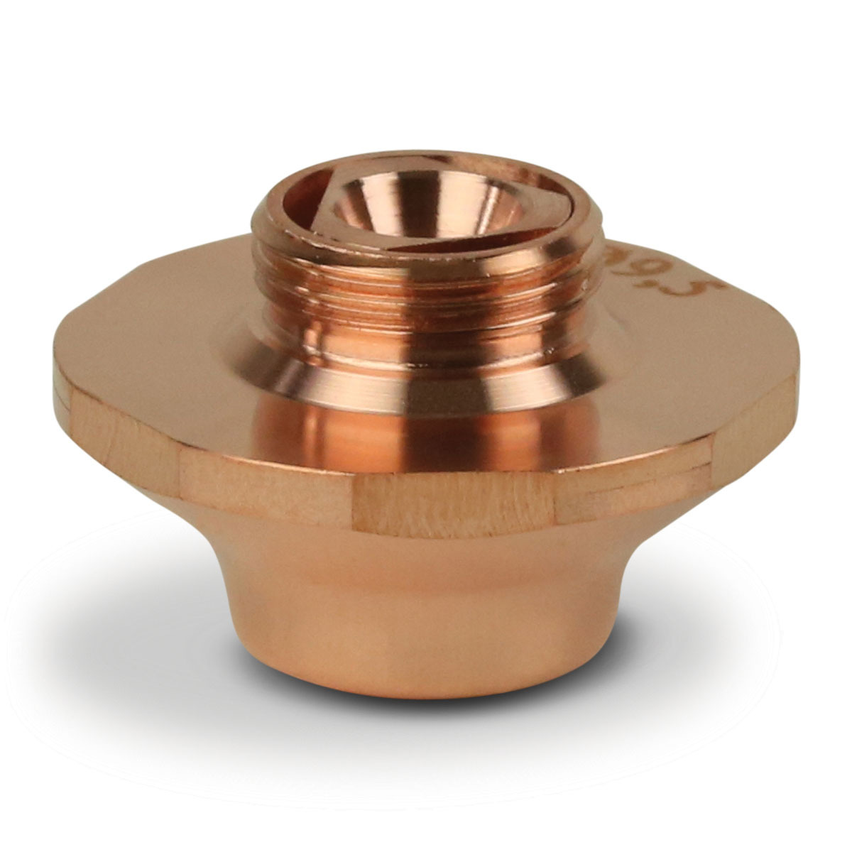 RADNOR™ 9.5 mm Copper Nozzle For Trumpf® CO2 Laser To RAD64008286 for sale online at autumn supply